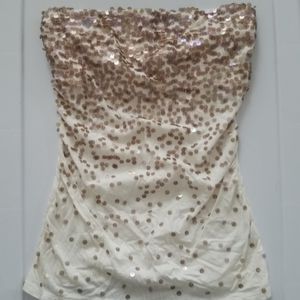 Express Strapless top